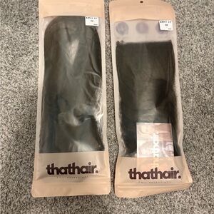 That Hair Co Halo extensions - 22” dark brown - wavy & straight (never worn)